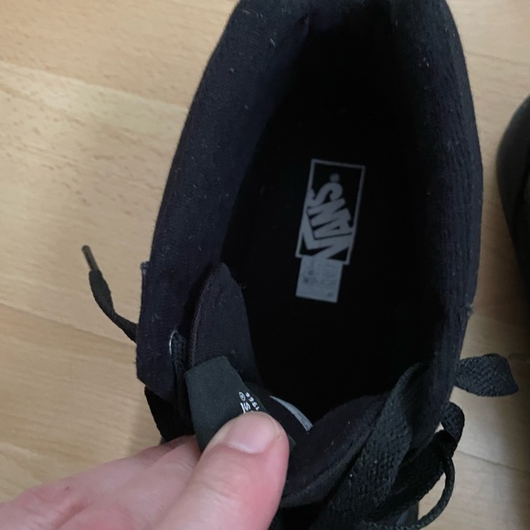 Vans ankle basketball size mens shoes all black size 13 - Picture 6 of 9